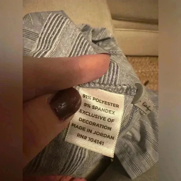 Walter Hagen Blue Striped Men's Shirt XL - Picture 5 of 6